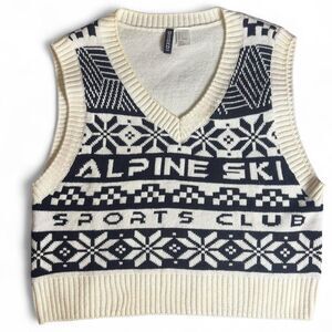 Alpine-design Men's White and Black Gilet